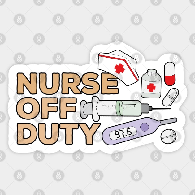 Nurse Off Duty Sticker by DiegoCarvalho